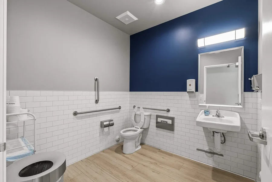 MY DR NOW: Completed accessible restroom at MY DR NOW